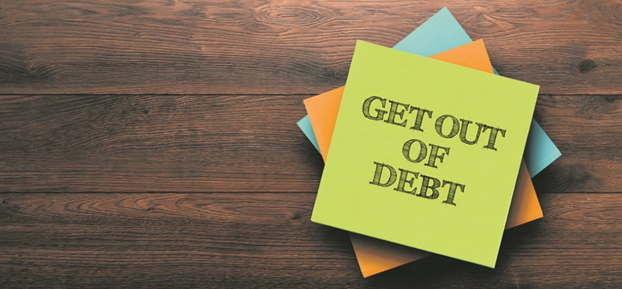 how to get out of debt in 5 steps